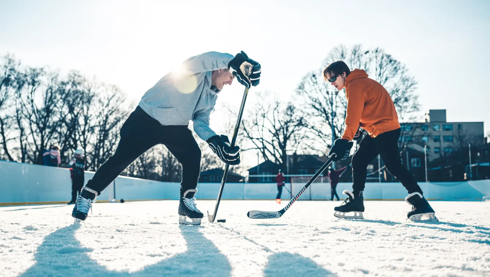 Des joueurs de hockey
